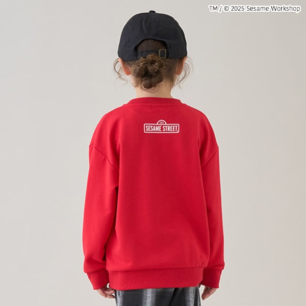 Japanese children's clothing mini #ML x sesame Sesame Street sweatshirt 100-140cm boys/girls spring and summer TOPS