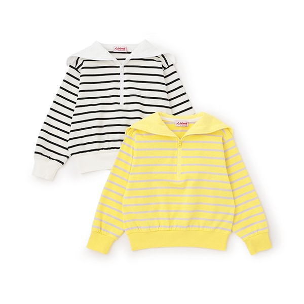 Japanese children's clothing mini#ML sailor collar top 100-140cm girls spring and summer TOPS