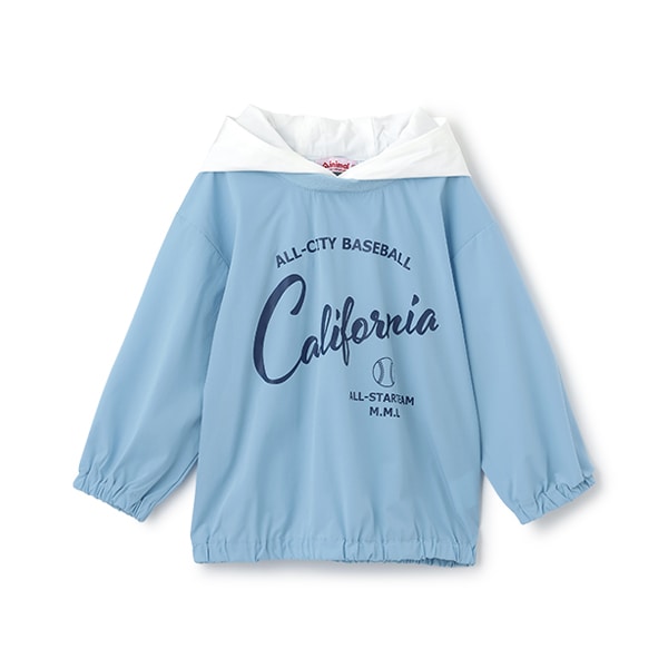 Japanese children's clothing mini#ML waterproof series hooded top 100-140cm girls spring and summer TOPS