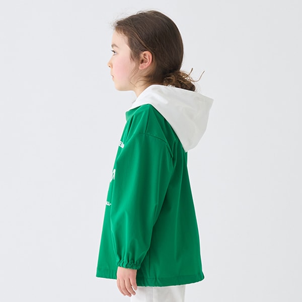 Japanese children's clothing mini#ML waterproof series hooded top 100-140cm girls spring and summer TOPS
