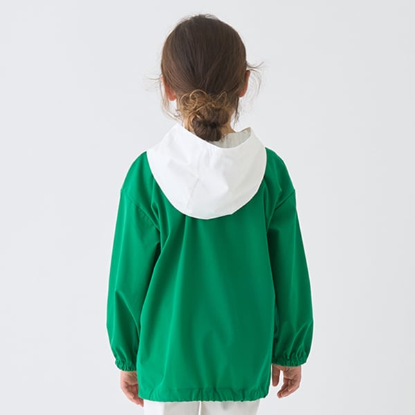 Japanese children's clothing mini#ML waterproof series hooded top 100-140cm girls spring and summer TOPS