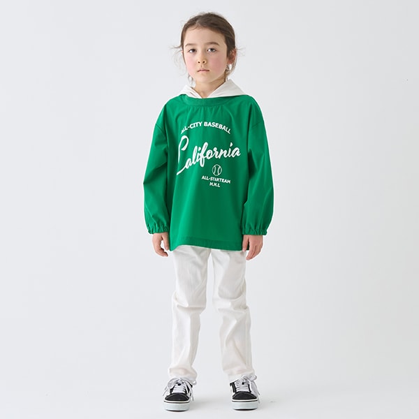 Japanese children's clothing mini#ML waterproof series hooded top 100-140cm girls spring and summer TOPS