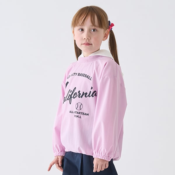 Japanese children's clothing mini#ML waterproof series hooded top 100-140cm girls spring and summer TOPS