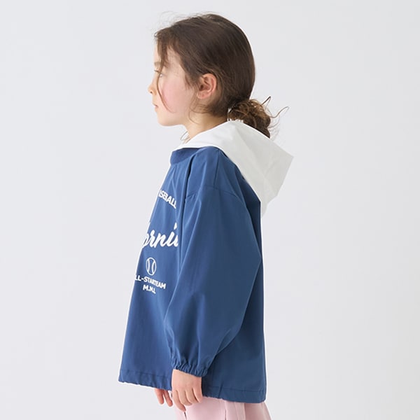 Japanese children's clothing mini#ML waterproof series hooded top 100-140cm girls spring and summer TOPS