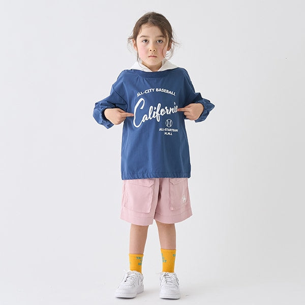 Japanese children's clothing mini#ML waterproof series hooded top 100-140cm girls spring and summer TOPS