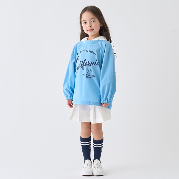 Japanese children's clothing mini#ML waterproof series hooded top 100-140cm girls spring and summer TOPS