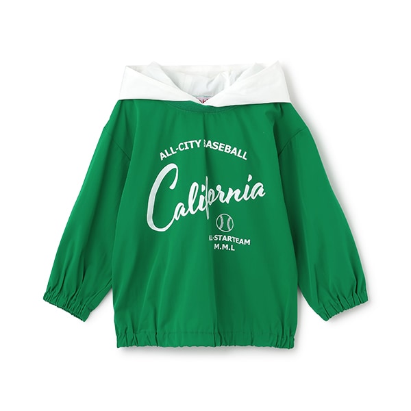 Japanese children's clothing mini#ML waterproof series hooded top 100-140cm girls spring and summer TOPS