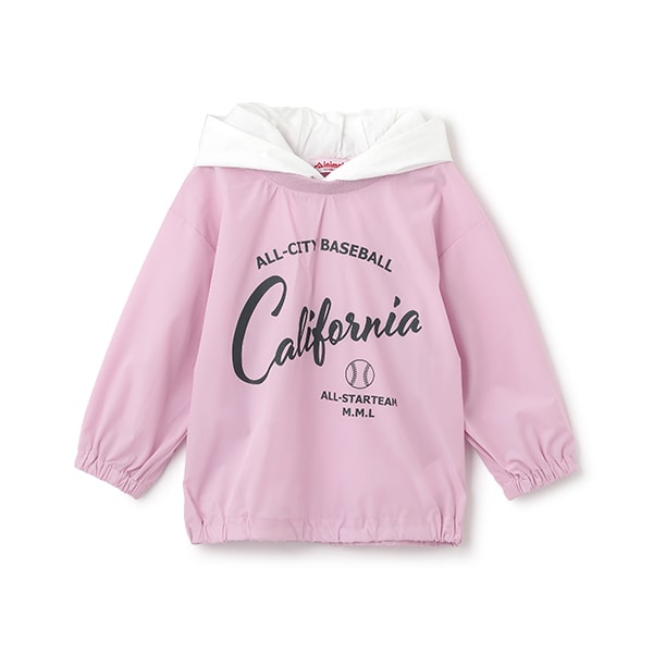 Japanese children's clothing mini#ML waterproof series hooded top 100-140cm girls spring and summer TOPS