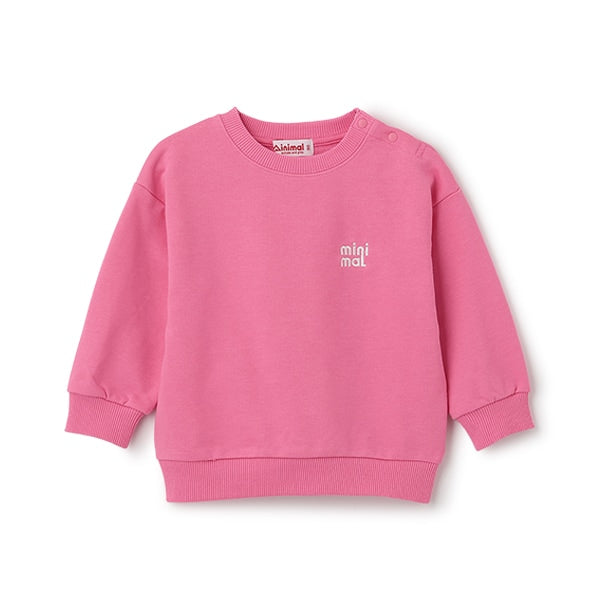 Japanese children's clothing mini #ML anti-fouling embroidered letter sweatshirt 90-140cm boys/girls spring and summer TOPS
