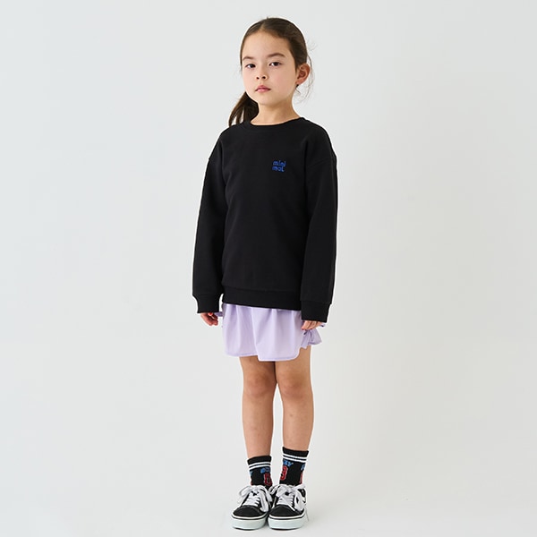 Japanese children's clothing mini #ML anti-fouling embroidered letter sweatshirt 90-140cm boys/girls spring and summer TOPS