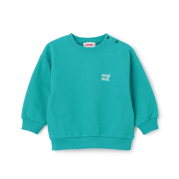 Japanese children's clothing mini #ML anti-fouling embroidered letter sweatshirt 90-140cm boys/girls spring and summer TOPS