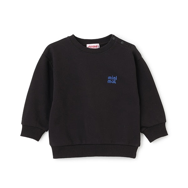 Japanese children's clothing mini #ML anti-fouling embroidered letter sweatshirt 90-140cm boys/girls spring and summer TOPS
