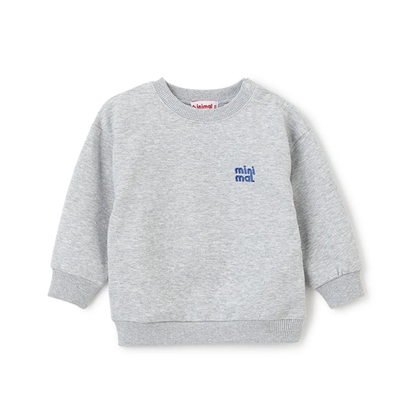 Japanese children's clothing mini #ML anti-fouling embroidered letter sweatshirt 90-140cm boys/girls spring and summer TOPS