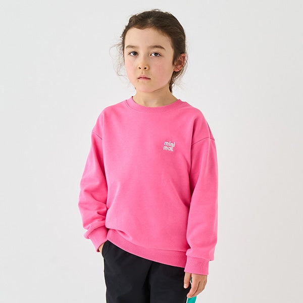 Japanese children's clothing mini #ML anti-fouling embroidered letter sweatshirt 90-140cm boys/girls spring and summer TOPS