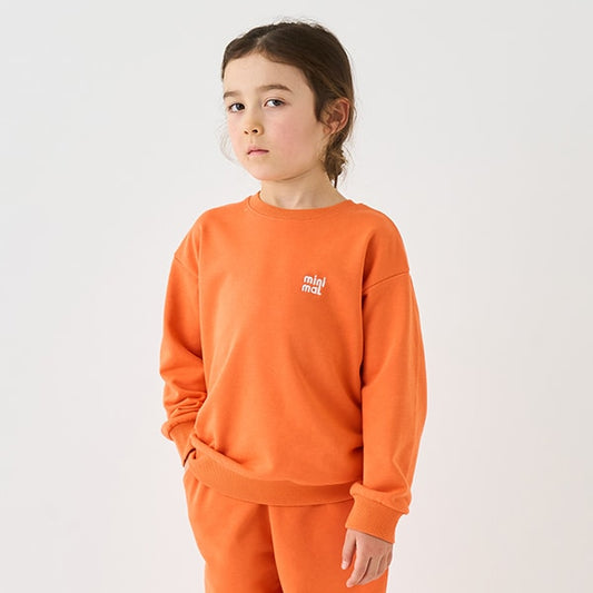 Japanese children's clothing mini #ML anti-fouling embroidered letter sweatshirt 90-140cm boys/girls spring and summer TOPS