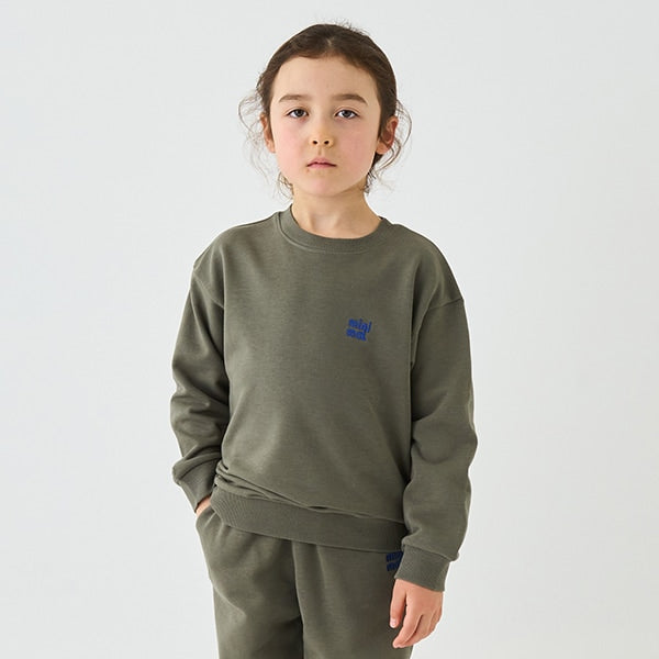 Japanese children's clothing mini #ML anti-fouling embroidered letter sweatshirt 90-140cm boys/girls spring and summer TOPS