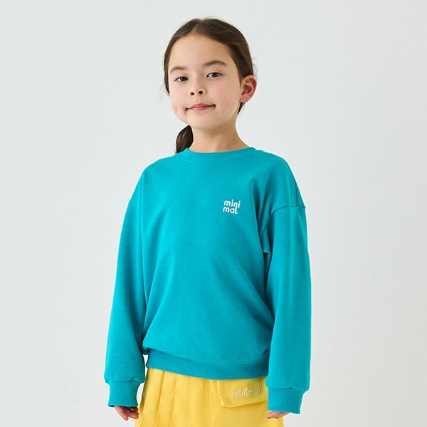 Japanese children's clothing mini #ML anti-fouling embroidered letter sweatshirt 90-140cm boys/girls spring and summer TOPS