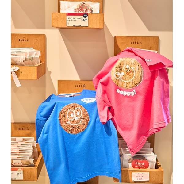Japanese children's clothing mini#ML x ovgo Baker Cookie short-sleeved top 90-140cm boys/girls summer TOPS