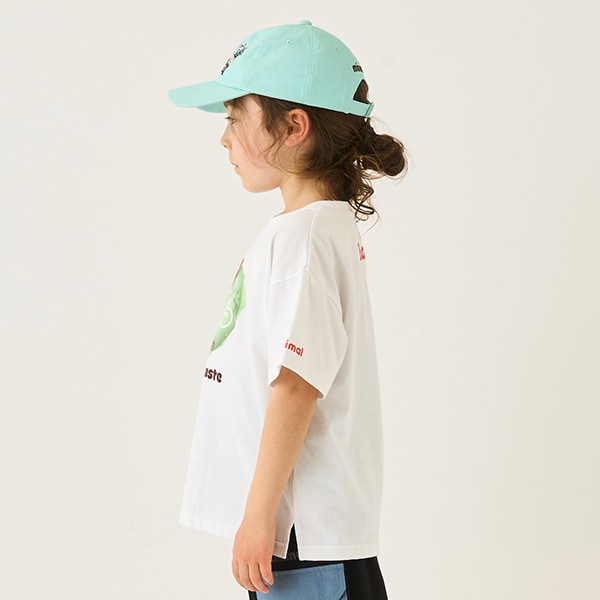 Japanese children's clothing mini#ML x ovgo Baker Cookie short-sleeved top 90-140cm boys/girls summer TOPS