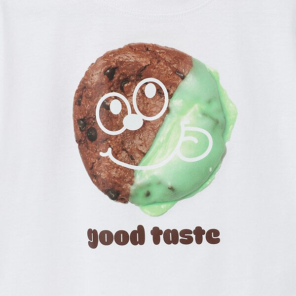 Japanese children's clothing mini#ML x ovgo Baker Cookie short-sleeved top 90-140cm boys/girls summer TOPS