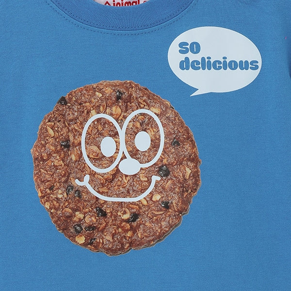 Japanese children's clothing mini#ML x ovgo Baker Cookie short-sleeved top 90-140cm boys/girls summer TOPS