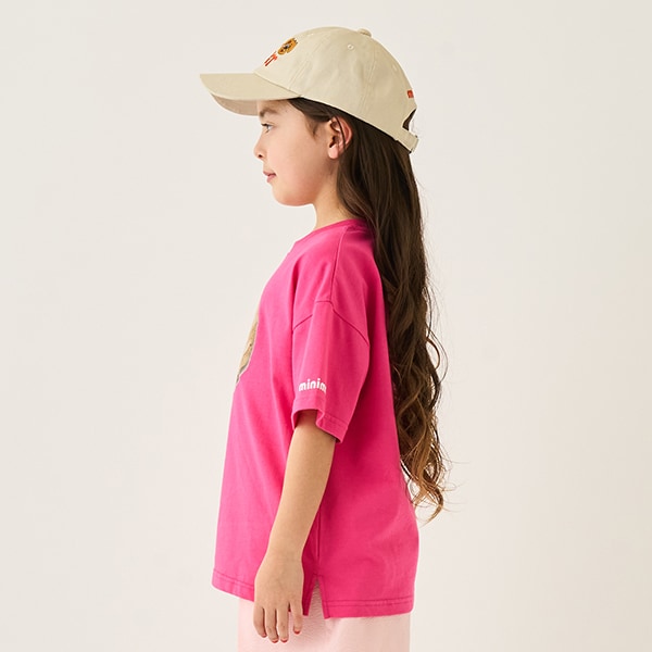 Japanese children's clothing mini#ML x ovgo Baker Cookie short-sleeved top 90-140cm boys/girls summer TOPS