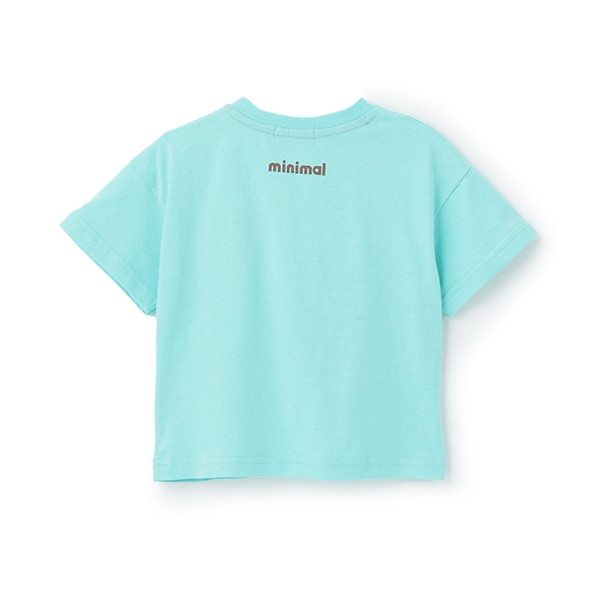 Japanese children's clothing mini#ML x ovgo Baker cute short-sleeved top 90-140cm boys/girls summer TOPS