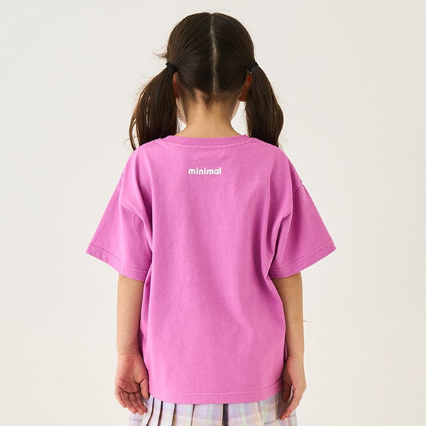 Japanese children's clothing mini#ML x ovgo Baker cute short-sleeved top 90-140cm boys/girls summer TOPS