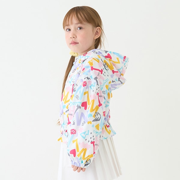 Japanese children's clothing mini#ML waterproof series thin jacket 90-140cm girls spring and summer OUTERWEAR