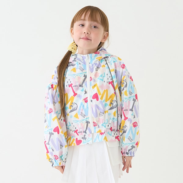 Japanese children's clothing mini#ML waterproof series thin jacket 90-140cm girls spring and summer OUTERWEAR