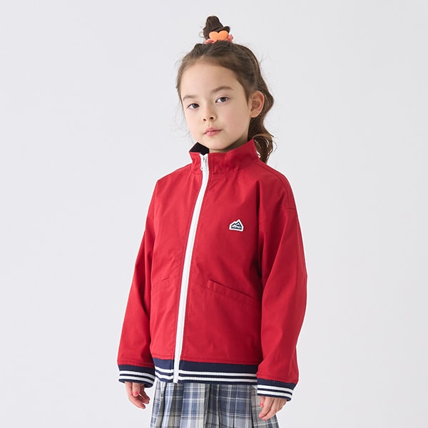 Japanese children's clothing mini#ML stand collar ribbed zipper jacket 100-140cm boys/girls spring and summer OUTERWEAR