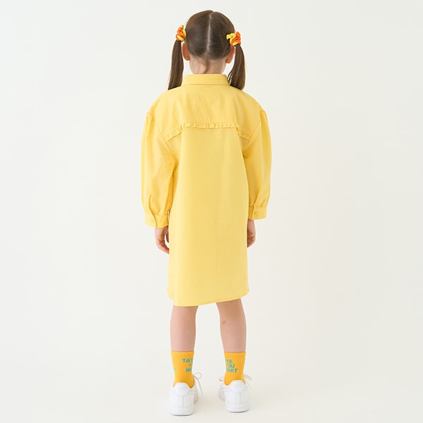 Japanese children's clothing mini#ML shirt dress 100-140cm girls spring and summer dresses