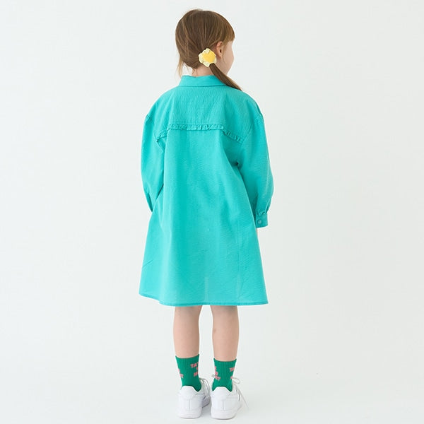 Japanese children's clothing mini#ML shirt dress 100-140cm girls spring and summer dresses