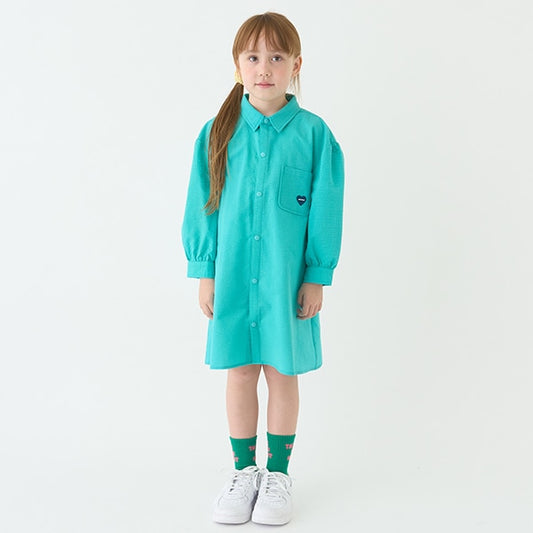 Japanese children's clothing mini#ML shirt dress 100-140cm girls spring and summer dresses
