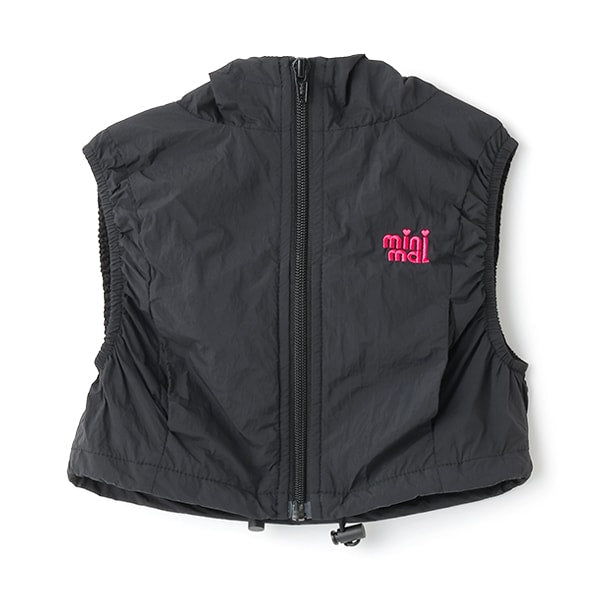 Japanese children's clothing mini#ML waterproof series lightweight breathable hooded vest jacket 100-140cm girls summer outerwear