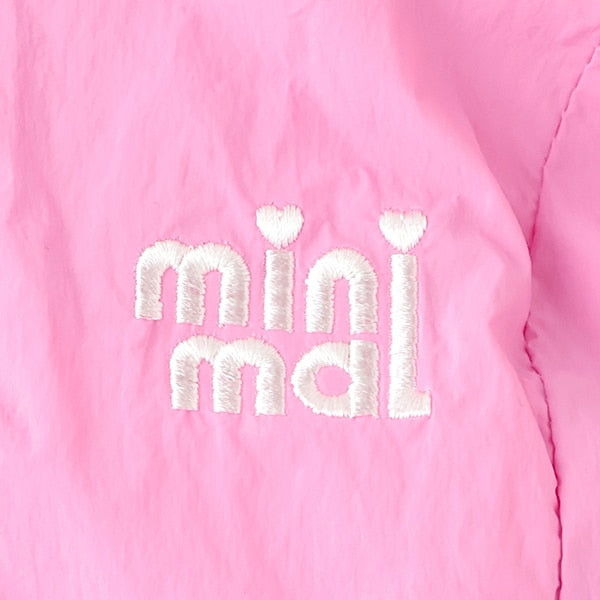 Japanese children's clothing mini#ML waterproof series lightweight breathable hooded vest jacket 100-140cm girls summer outerwear