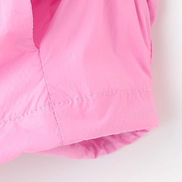 Japanese children's clothing mini#ML waterproof series lightweight breathable hooded vest jacket 100-140cm girls summer outerwear