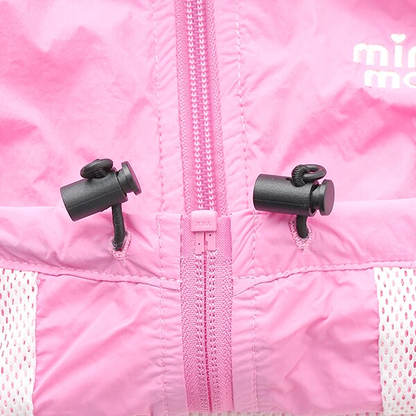 Japanese children's clothing mini#ML waterproof series lightweight breathable hooded vest jacket 100-140cm girls summer outerwear