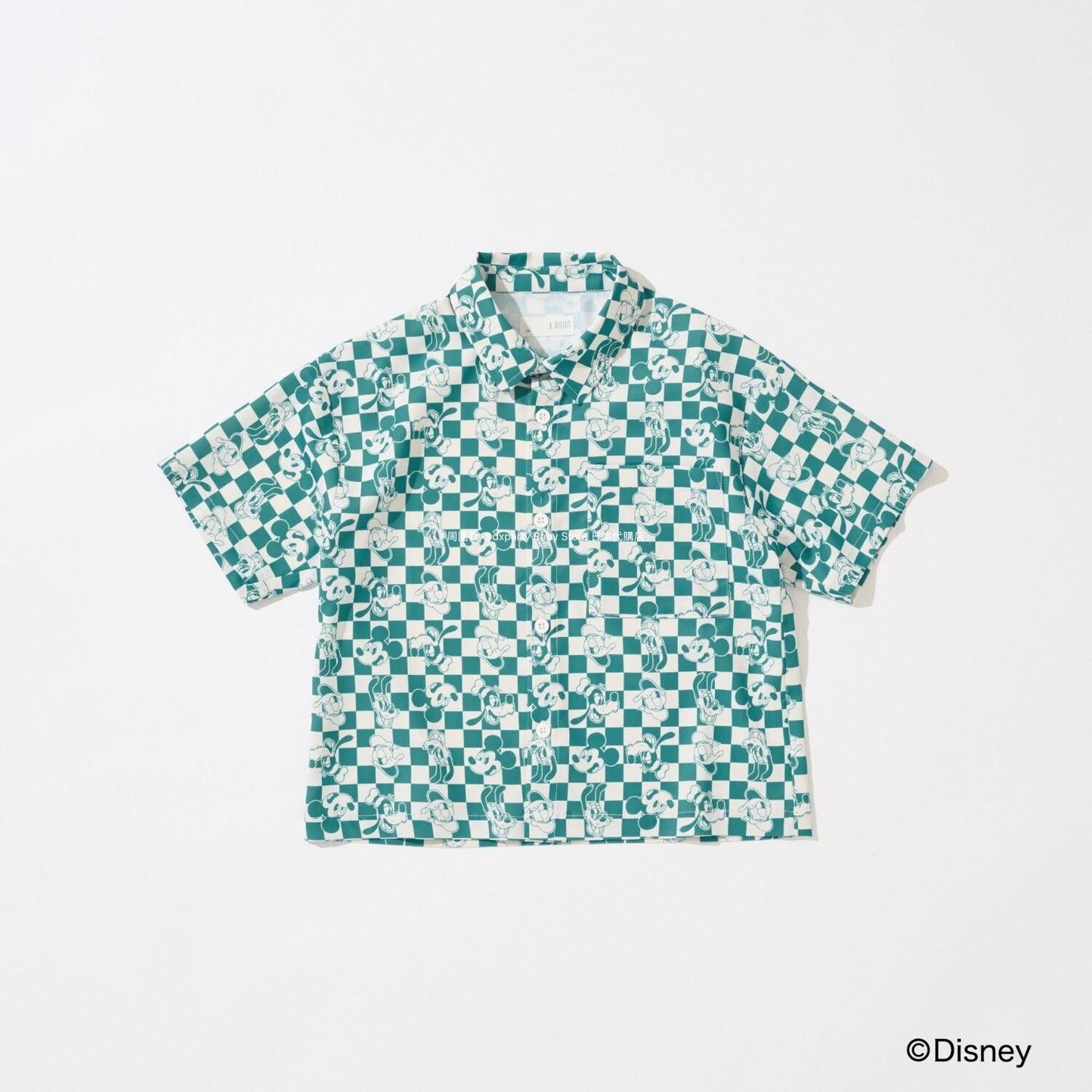 Japanese children's clothing b・R# x Diseny full-print shirt jacket 100-150cm boys'/girls' summer outerwear