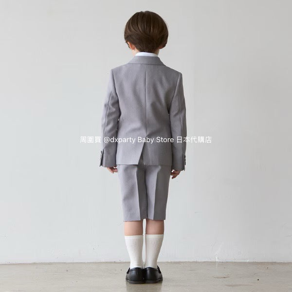 Japanese children's clothing pe#main three-piece suit 110-130cm boys' summer TOPS PANTS OUTERWEAR interview/banquet/performance