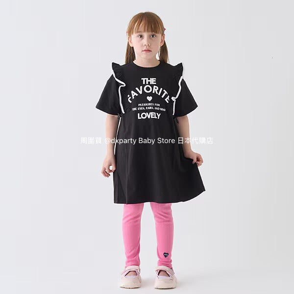 Japanese children's clothing mini#ML anti-fouling series ruffle dress 90-140cm girls summer dresses