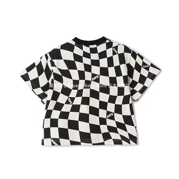 Japanese children's clothing XLARGE KIDS twisted plaid top 80-140cm boys' summer TOPS