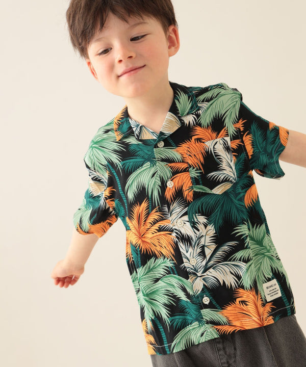 Japanese children's clothing BEAMS mini vacation style shirt 90-150cm boys' summer TOPS