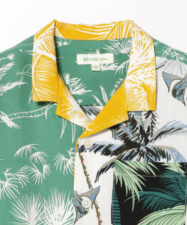 Japanese children's clothing BEAMS mini vacation style shirt 90-150cm boys' summer TOPS