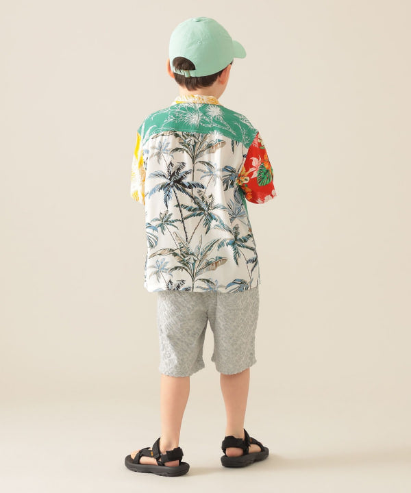 Japanese children's clothing BEAMS mini vacation style shirt 90-150cm boys' summer TOPS
