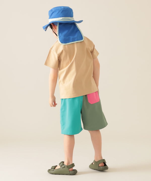 Japanese children's clothing BEAMS mini Bear pattern top 90-150cm boys' summer TOPS