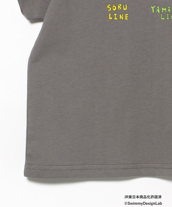 Japanese Kids' BEAMS mini JR Sobu Line, Yamanote Line, and Chuo Line Train Tops 90-150cm Boys' Summer TOPS Railway Series