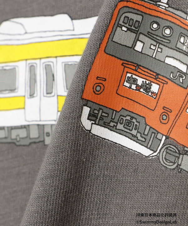 Japanese Kids' BEAMS mini JR Sobu Line, Yamanote Line, and Chuo Line Train Tops 90-150cm Boys' Summer TOPS Railway Series