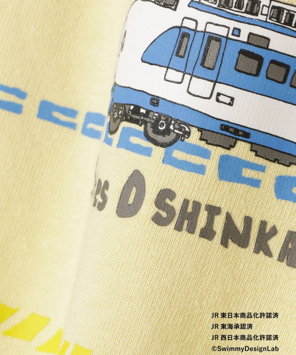 Japanese children's clothing BEAMS mini JR Shinkansen top 90-150cm boys' summer TOPS railway series