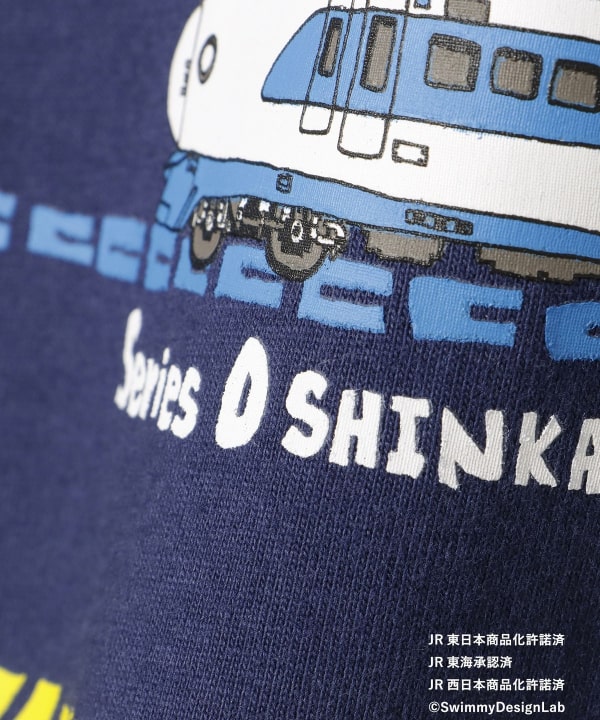 Japanese children's clothing BEAMS mini JR Shinkansen top 90-150cm boys' summer TOPS railway series